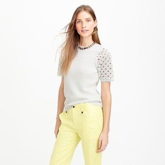 Eyelet Sleeve Sweater | Poshmark